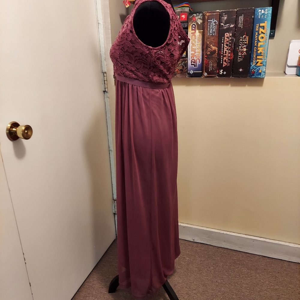 DB studio Jr bridesmaid dress, chianti - Picture 2 of 4
